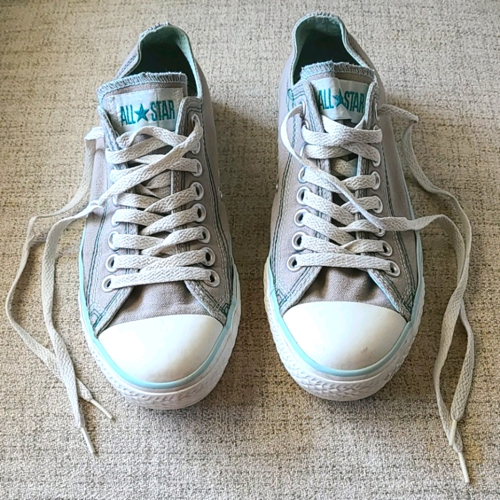 All☆Converse Low top Gray Sneakers Chunk Taylor